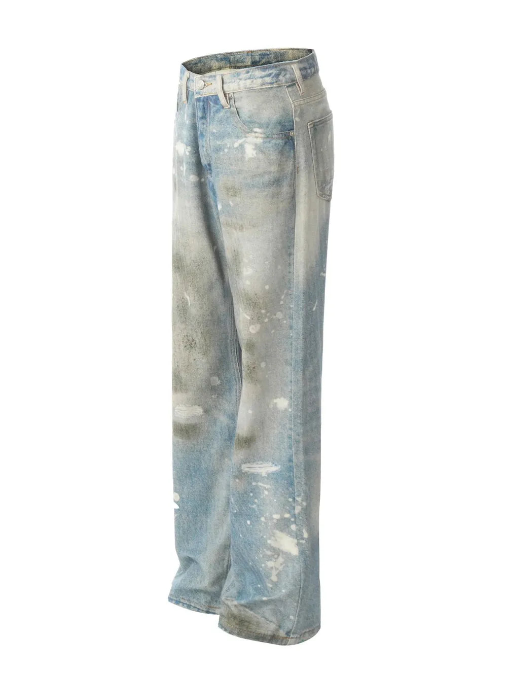 Waste Soil Style Straight Leg Jeans – Japanese Chic | same ANTHEM