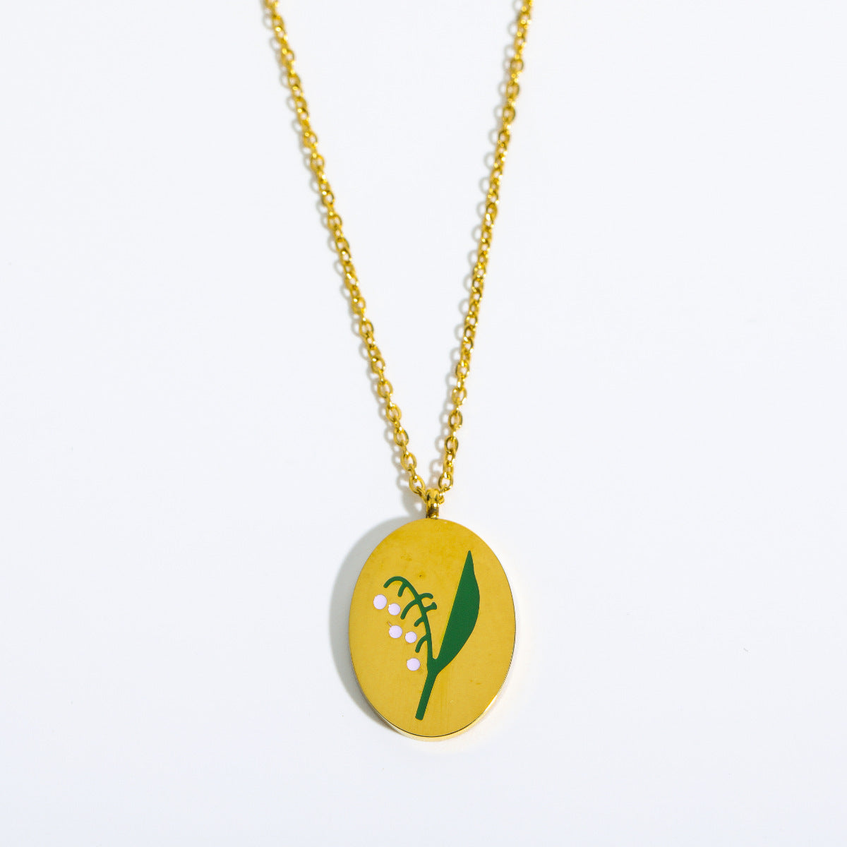 3D Flower Oval Pendant Necklace | Boho Chic Jewellery for Lovers & Soulmates | same ANTHEM - May