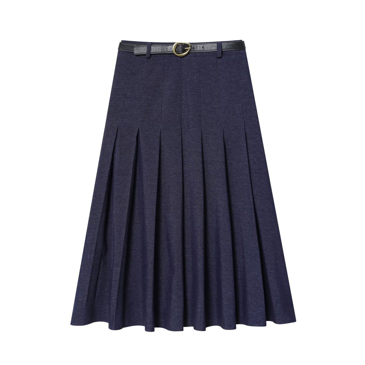 Pleated Midi Skirt with Waistband | same ANTHEM.