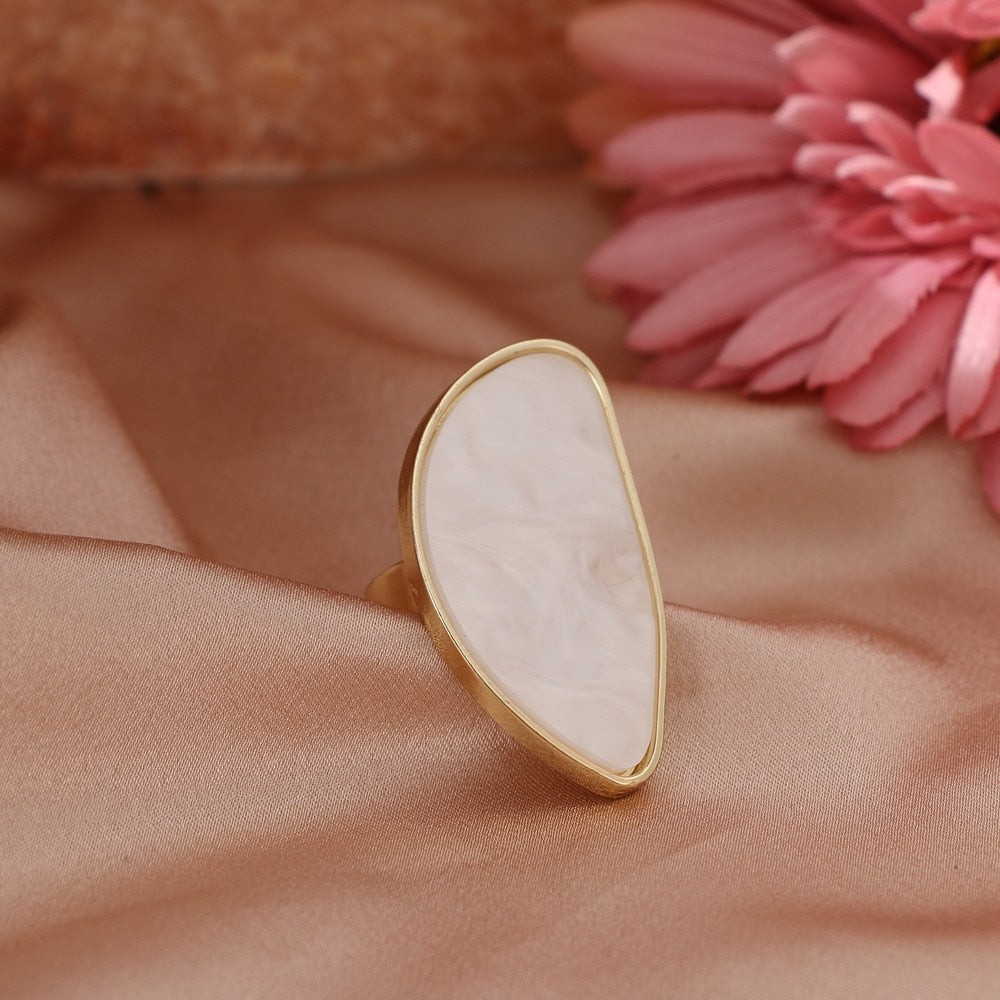 Adjustable Irregular Agate Resin Ring – Soulmate Jewellery | same ANTHEM.