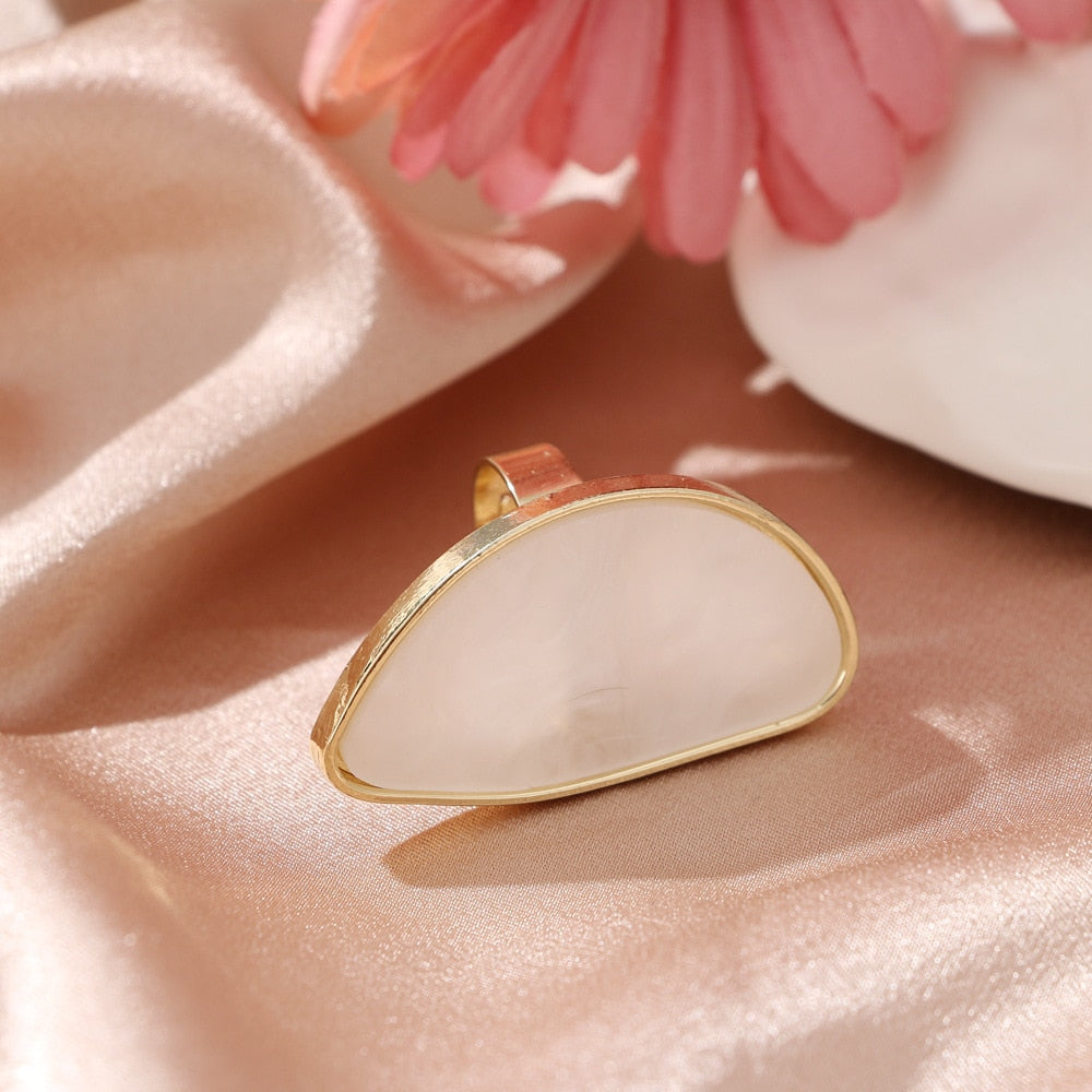 Adjustable Irregular Agate Resin Ring – Soulmate Jewellery | same ANTHEM.