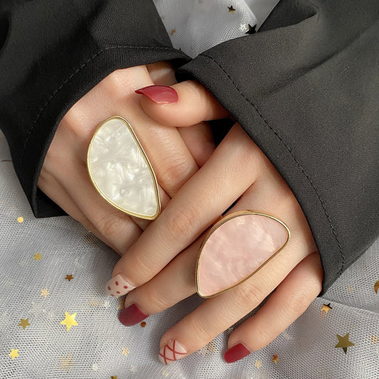 Adjustable Irregular Agate Resin Ring – Soulmate Jewellery | same ANTHEM.