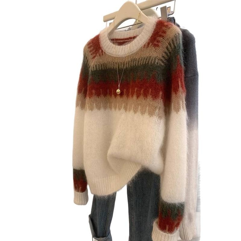 Simple All-matching Cream Strawberry Mohair Clothing - Bag