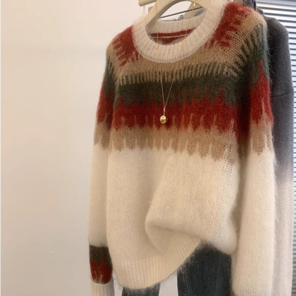 Simple All-matching Cream Strawberry Mohair Clothing - Bag