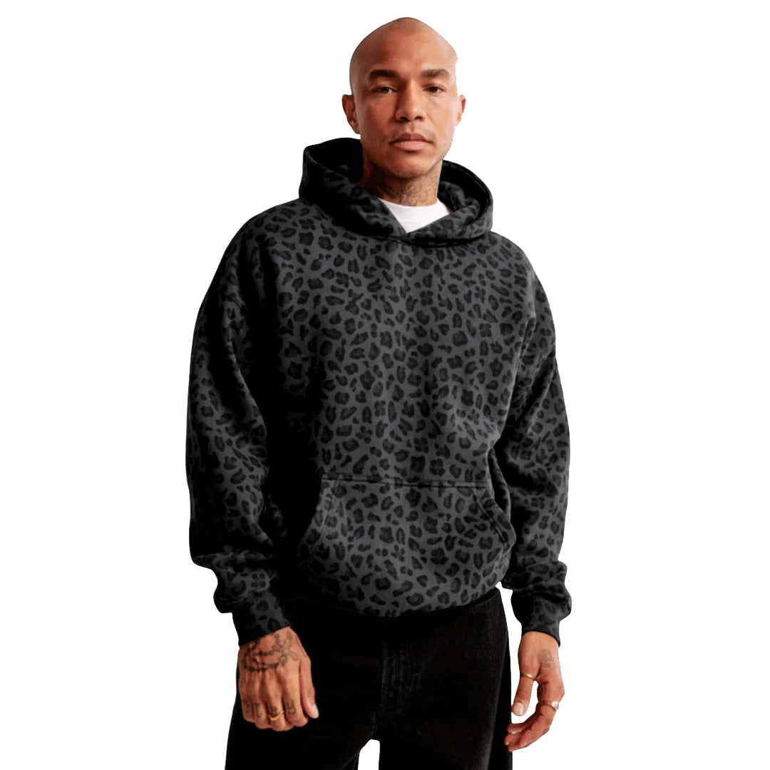 American Leopard Print Hoodie – Retro Streetwear for Soulmates | same ANTHEM