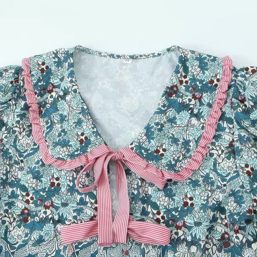 Baby Collar Floral Shirt – Dreamy & Chic Nostalgic Style | same ANTHEM