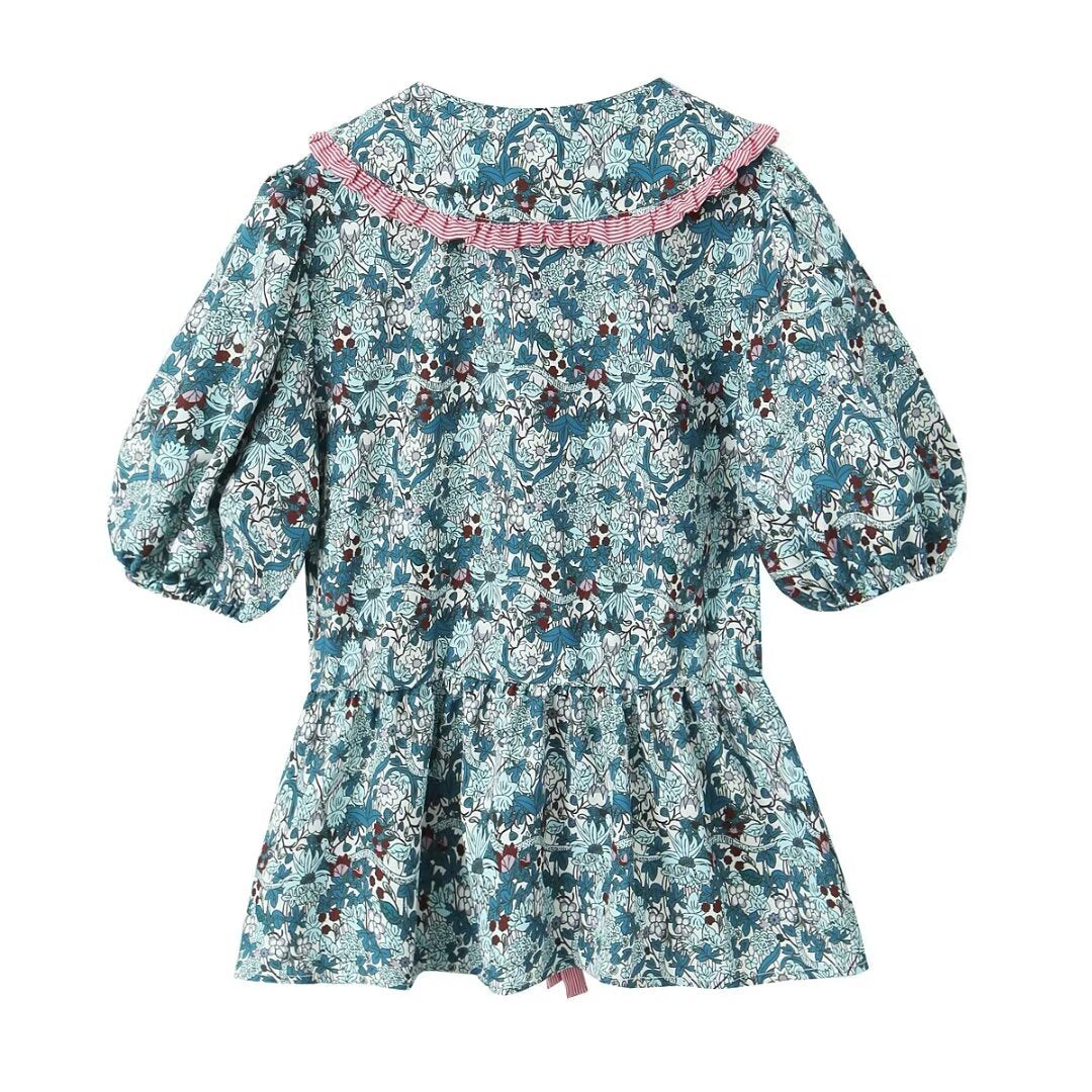 Baby Collar Floral Shirt – Dreamy & Chic Nostalgic Style | same ANTHEM
