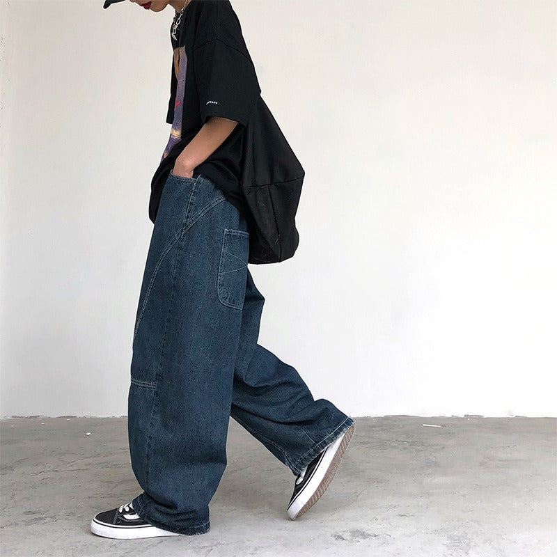 Baggy Streetwear Drape Jeans – Loose Fit for Lovers | same ANTHEM