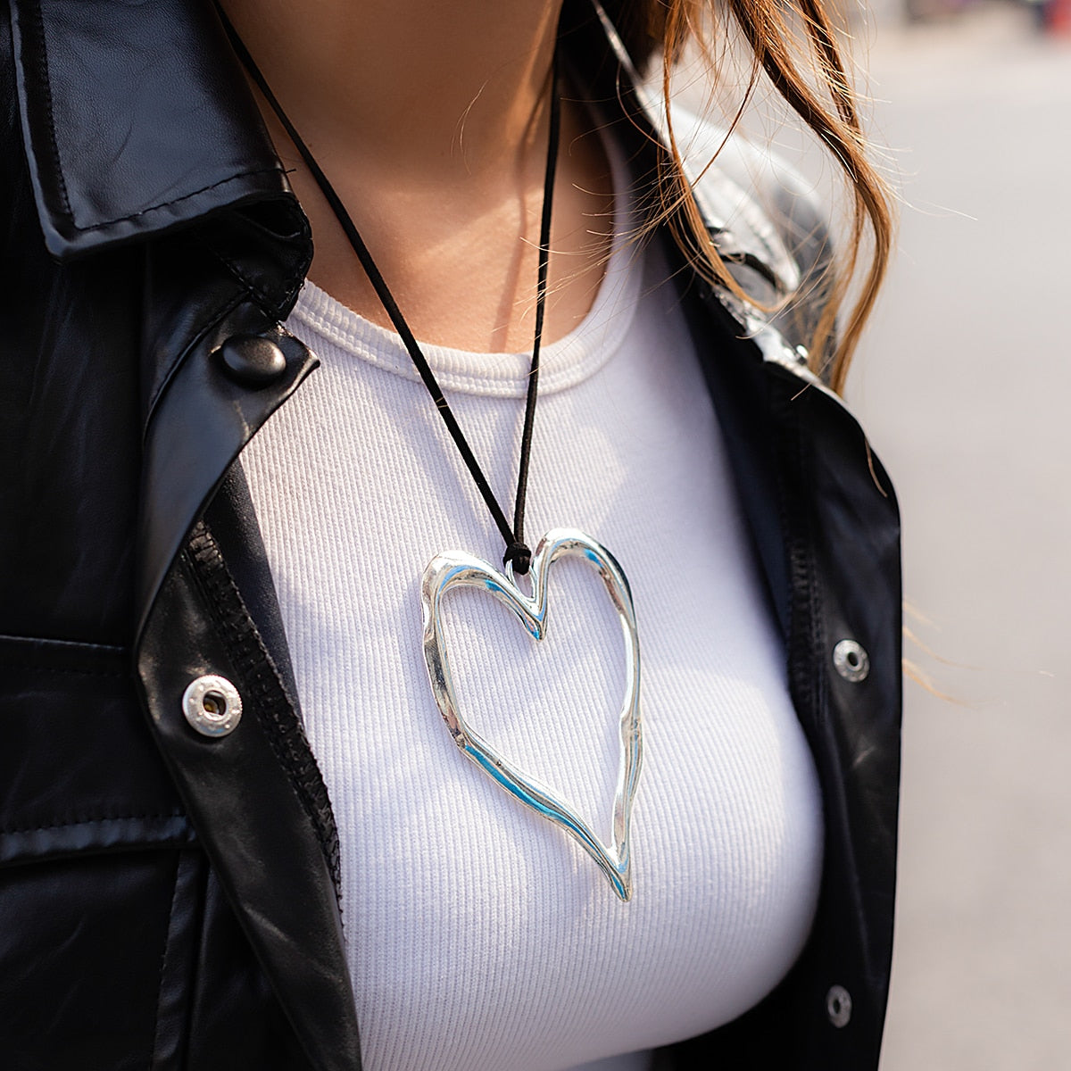 Big Love Heart Choker – Statement Soulmate Jewellery | same ANTHEM. - silver color