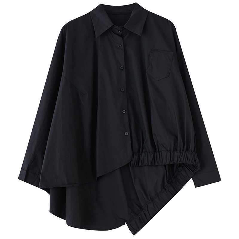 Black Asymmetric Blouse – Soulmate Streetwear | same ANTHEM. - black / one size