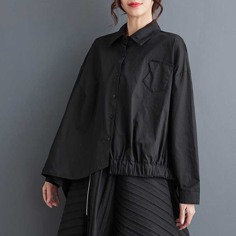 Black Asymmetric Blouse – Soulmate Streetwear | same ANTHEM. - black / one size