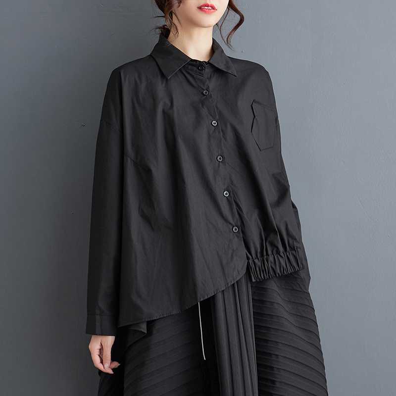 Black Asymmetric Blouse – Soulmate Streetwear | same ANTHEM. - black / one size