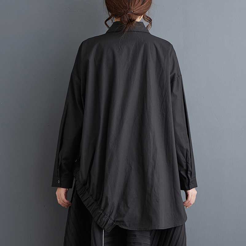 Black Asymmetric Blouse – Soulmate Streetwear | same ANTHEM. - black / one size