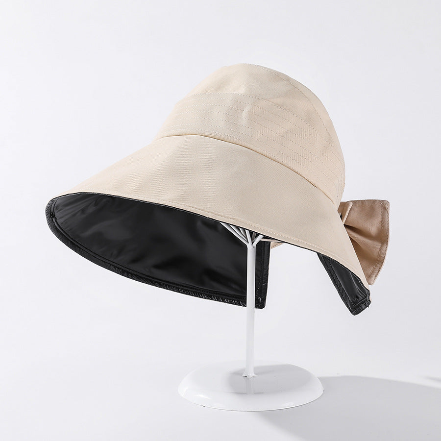 Black UV Bow Fisherman Hat – Poetic Soulmate Streetwear | same ANTHEM. - Beige / M(56-58cm)