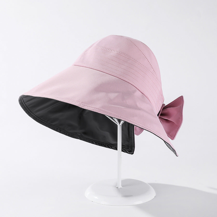 Black UV Bow Fisherman Hat – Poetic Soulmate Streetwear | same ANTHEM. - Pink / M(56-58cm)
