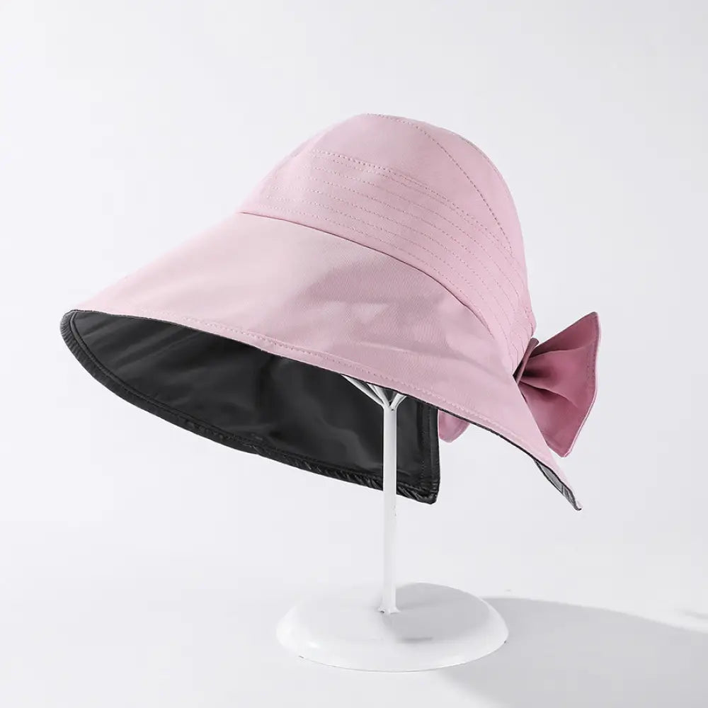 Black UV Bow Fisherman Hat – Poetic Soulmate Streetwear | same ANTHEM. - Pink / M(56-58cm)