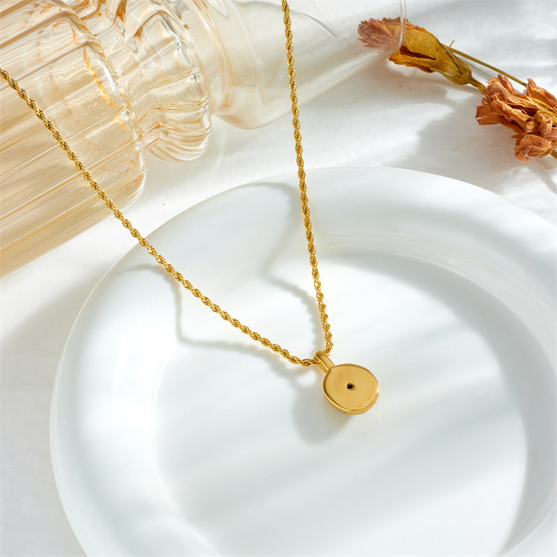 Black & White Gemstone Vintage Hemp Flowers Chain Necklace | Chic Boho Soulmate Jewellery | same ANTHEM