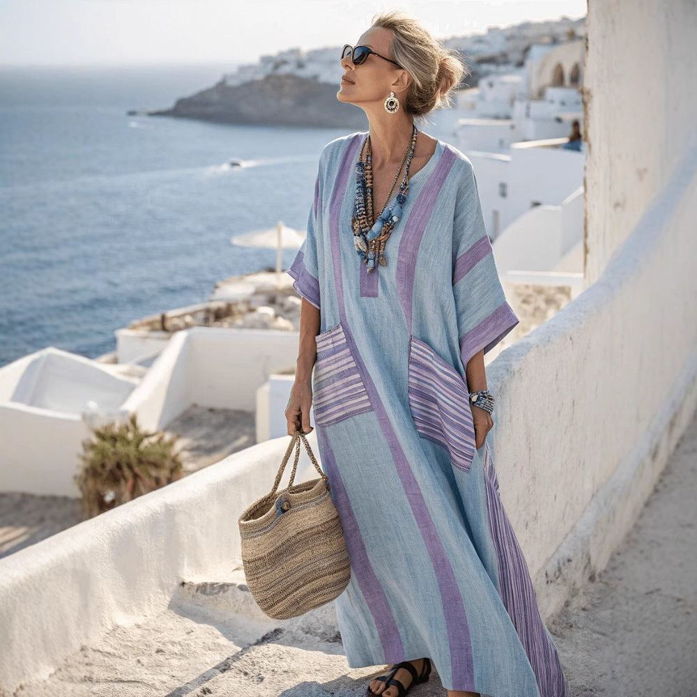 Boho Beach Plus Size Long Dress – Flowing Elegance | same ANTHEM - Dress