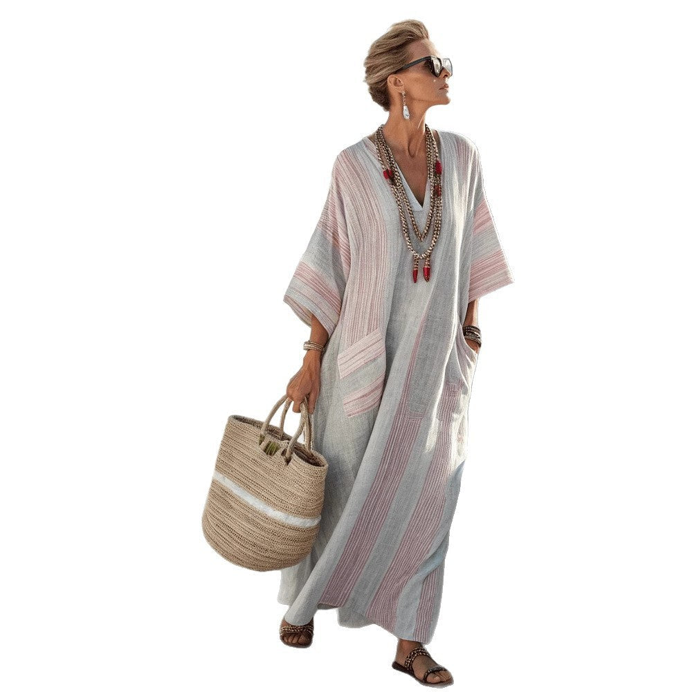 Boho Beach Plus Size Long Dress – Flowing Elegance | same ANTHEM - Dress