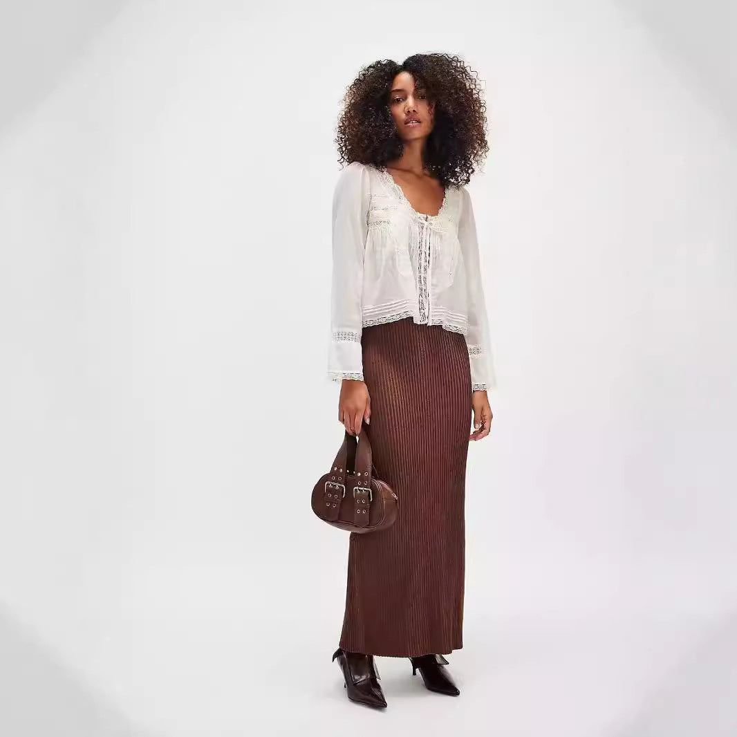 Boho Chic Lace Long Sleeve Shirt – Soulmate Style | same ANTHEM