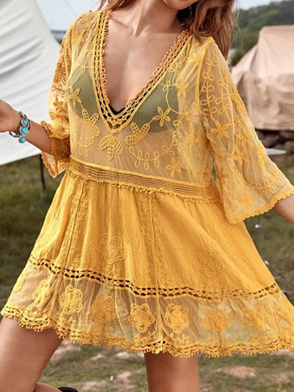 Boho Lace Beach Dress – same ANTHEM