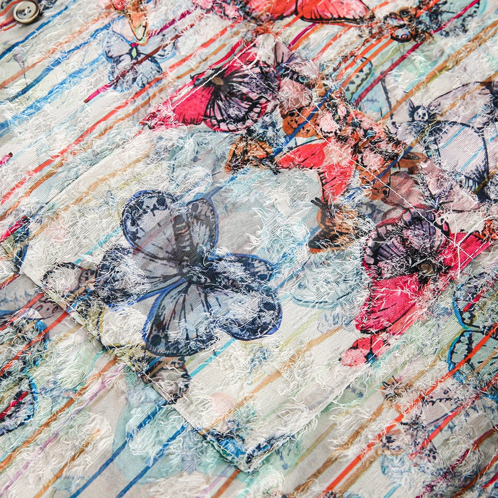 Butterfly Print Floral Shirt Men – Soulmate Streetwear | same ANTHEM.