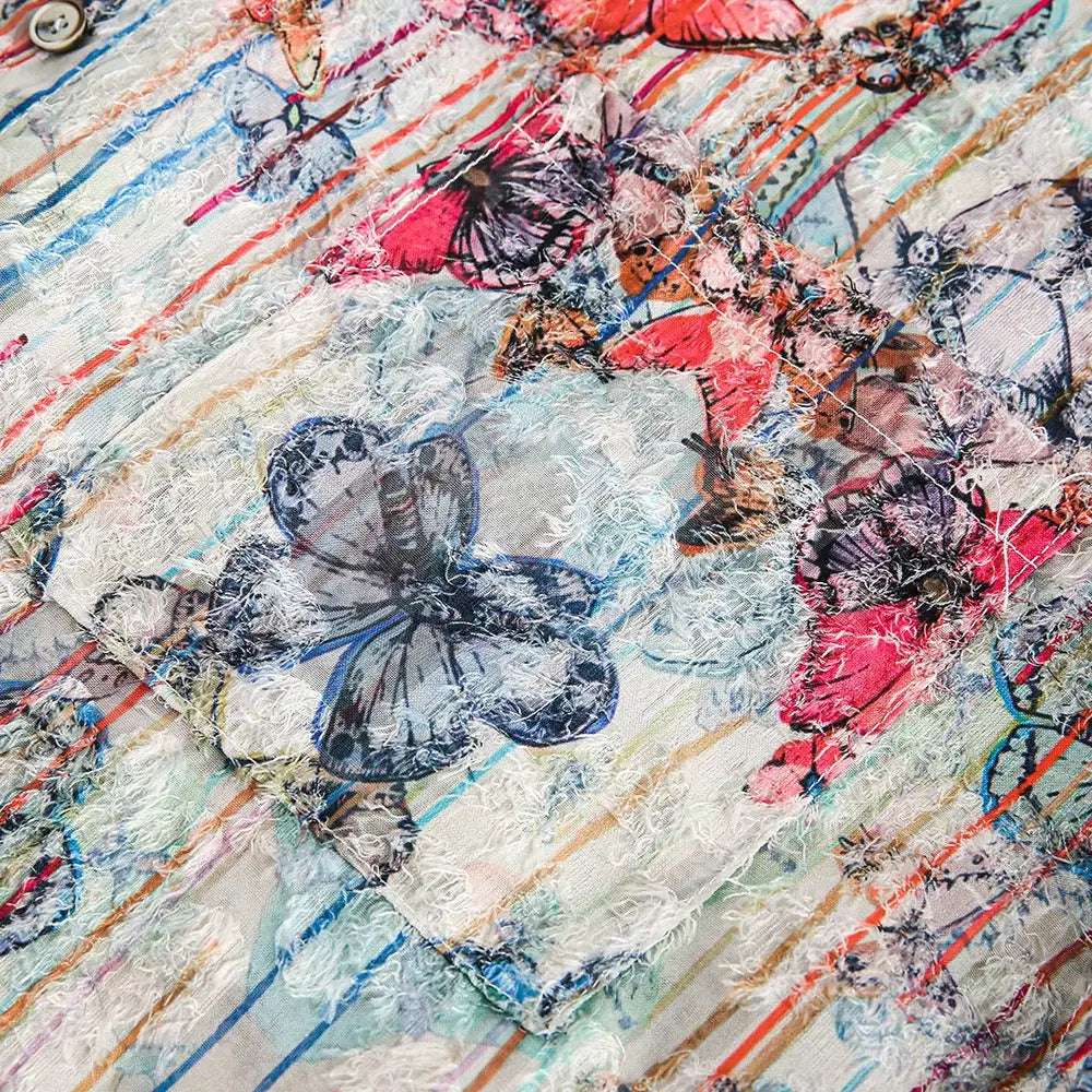 Butterfly Print Floral Shirt Men – Soulmate Streetwear | same ANTHEM.