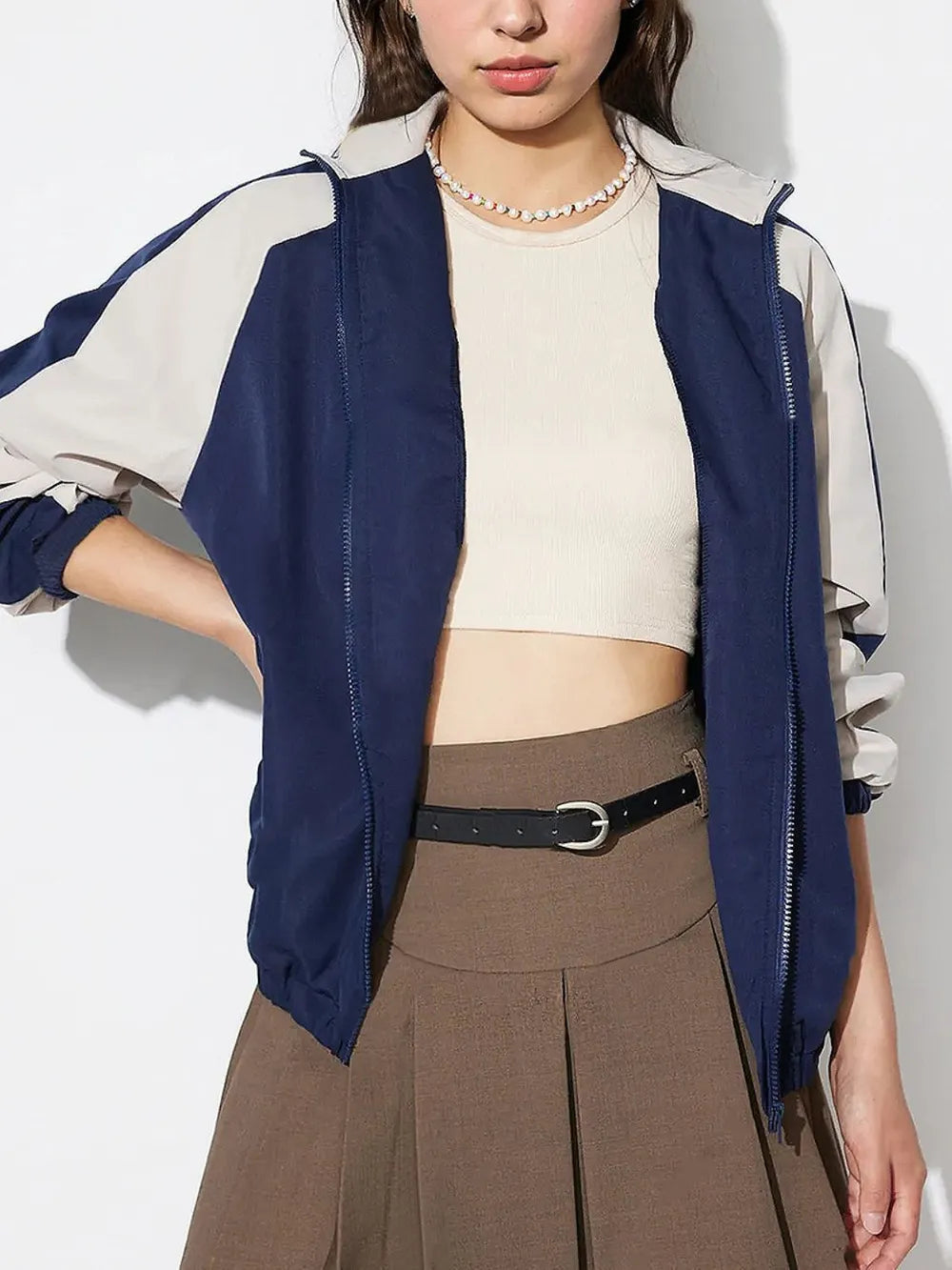 Casual Color Blocked Loose Jacket | same ANTHEM. Soulmate Streetwear