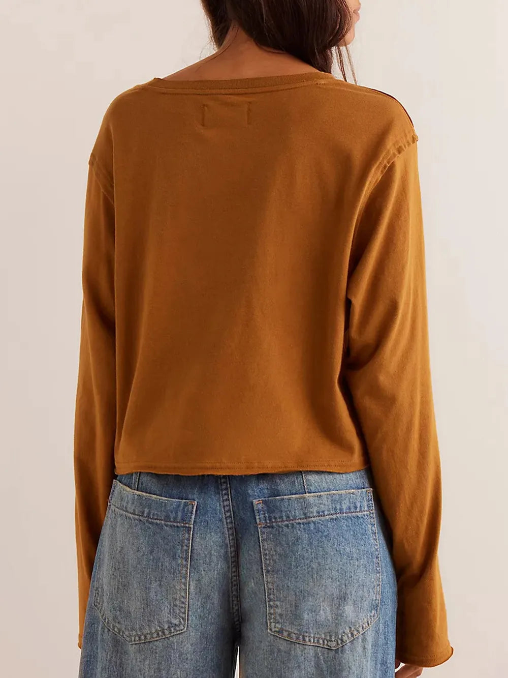 Casual Cropped Long Sleeve Shirt – same ANTHEM | Everyday Soulmate Style