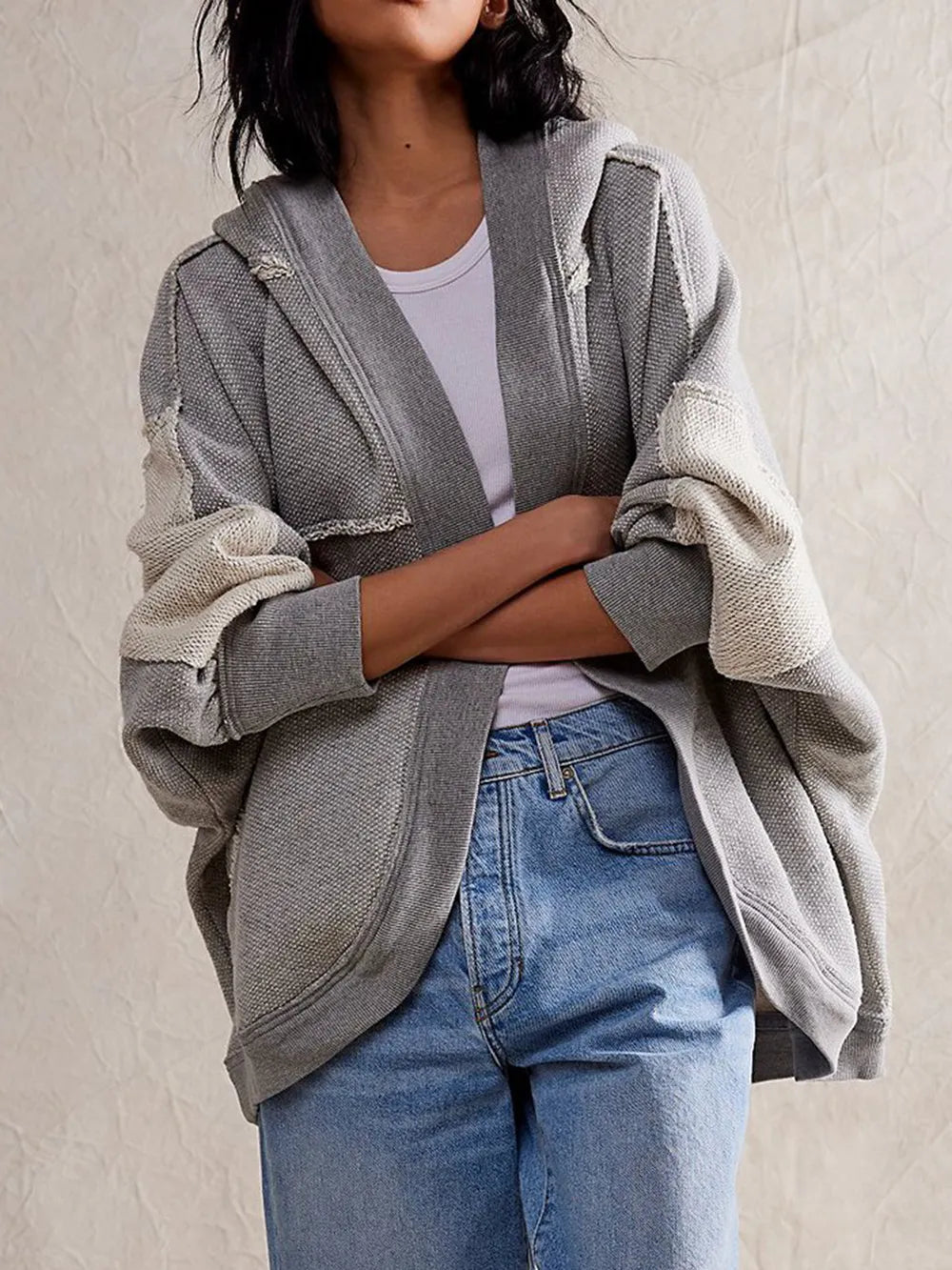 Casual Hoodie Cardigan – High-End Soulmate Streetwear | same ANTHEM - Gray / S