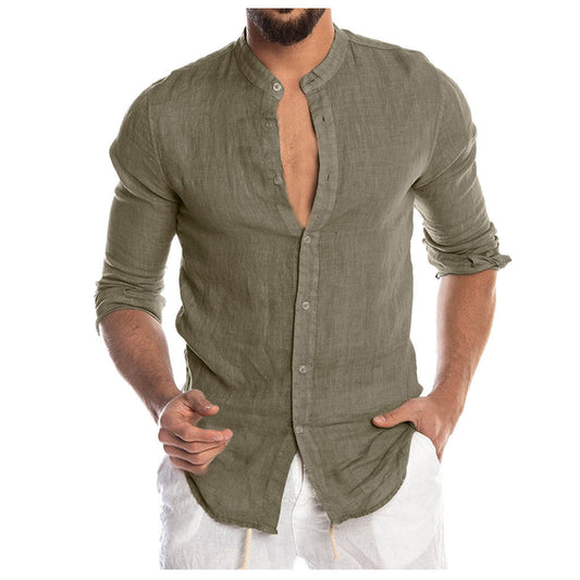 Casual Linen Shirt Men – Soulmate Streetwear | same ANTHEM - Green / 3XL