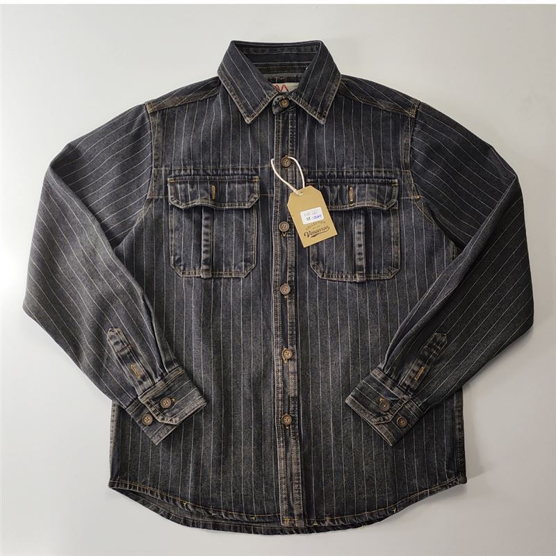 Casual Men’s Washed Old American Denim Shirt | same ANTHEM