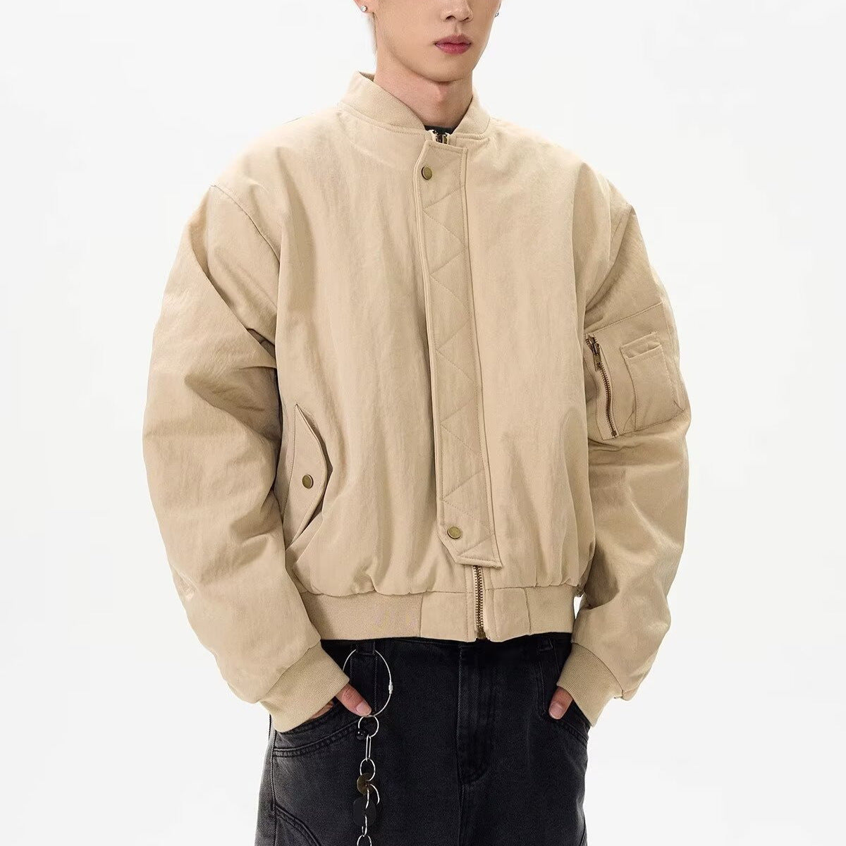 Casual Vibe Short Baseball & Workwear Jacket – same ANTHEM Soulmate Streetwear