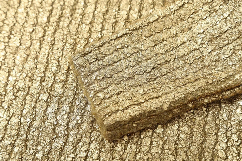 Chic Gold Crack Knit Sweater – same ANTHEM.