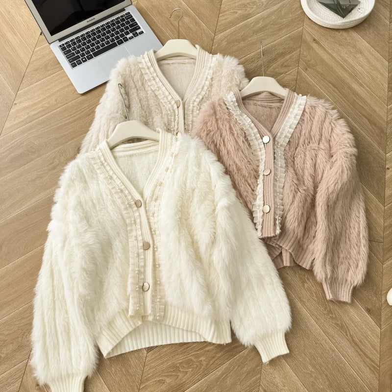 Chic Knitted French Cardigan – same ANTHEM | Dreamy Romantic Soulmate Style