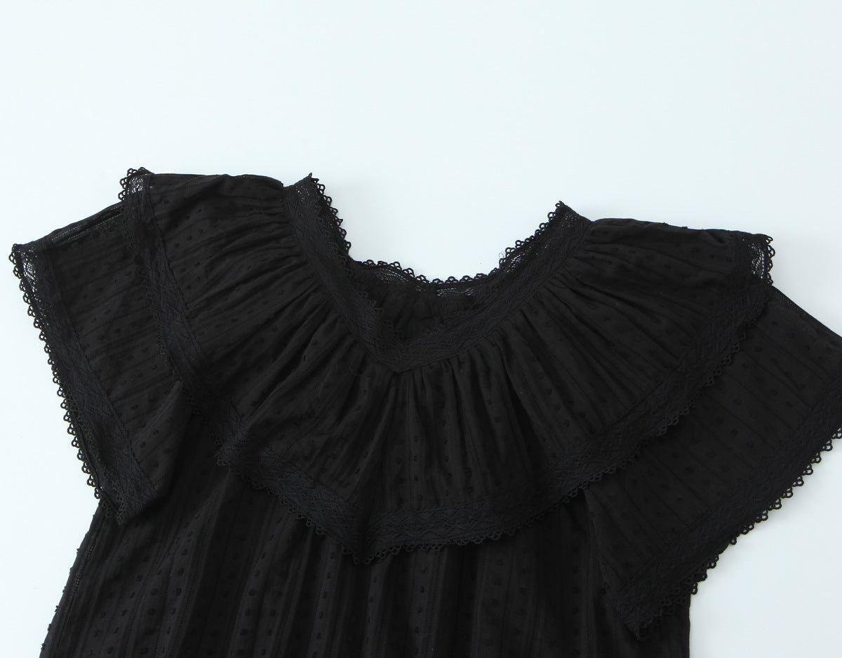 Chic Romantic Lace Loose Top Women | Elegant Everyday Streetwear | same ANTHEM.
