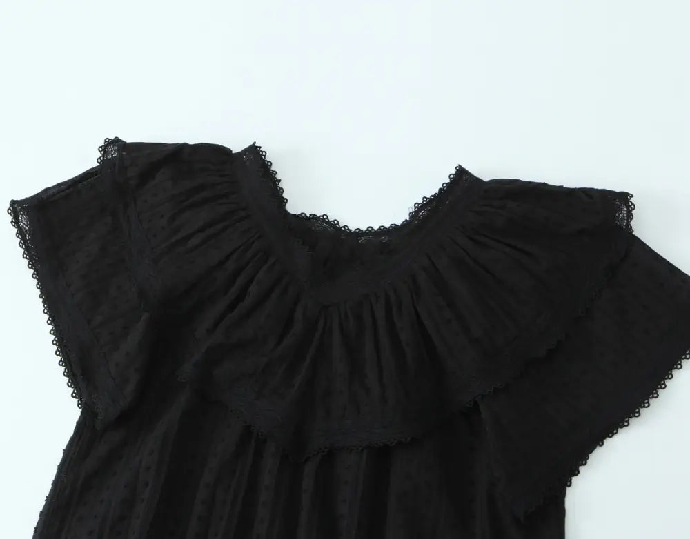 Chic Romantic Lace Loose Top Women | Elegant Everyday Streetwear | same ANTHEM.