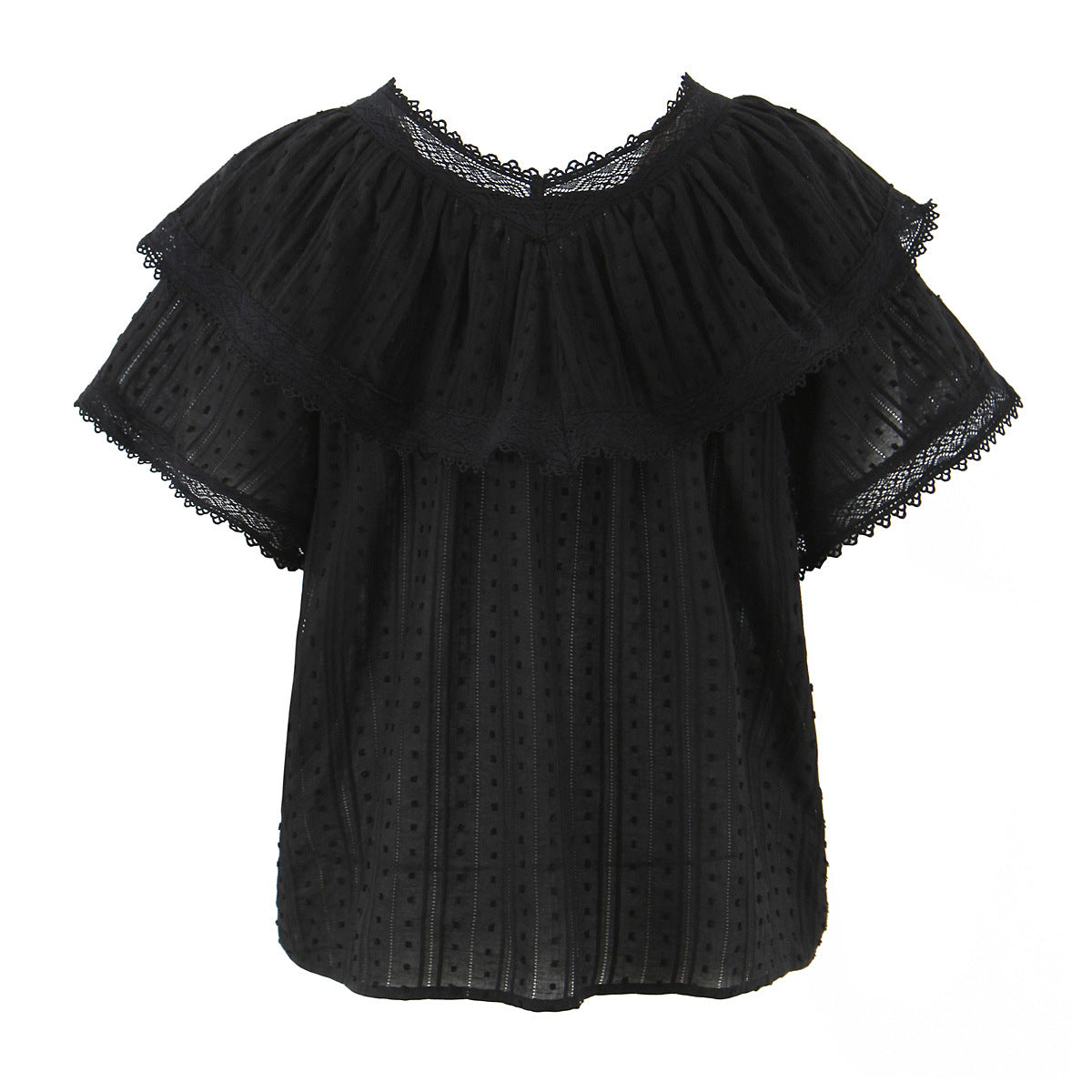 Chic Romantic Lace Loose Top Women | Elegant Everyday Streetwear | same ANTHEM.