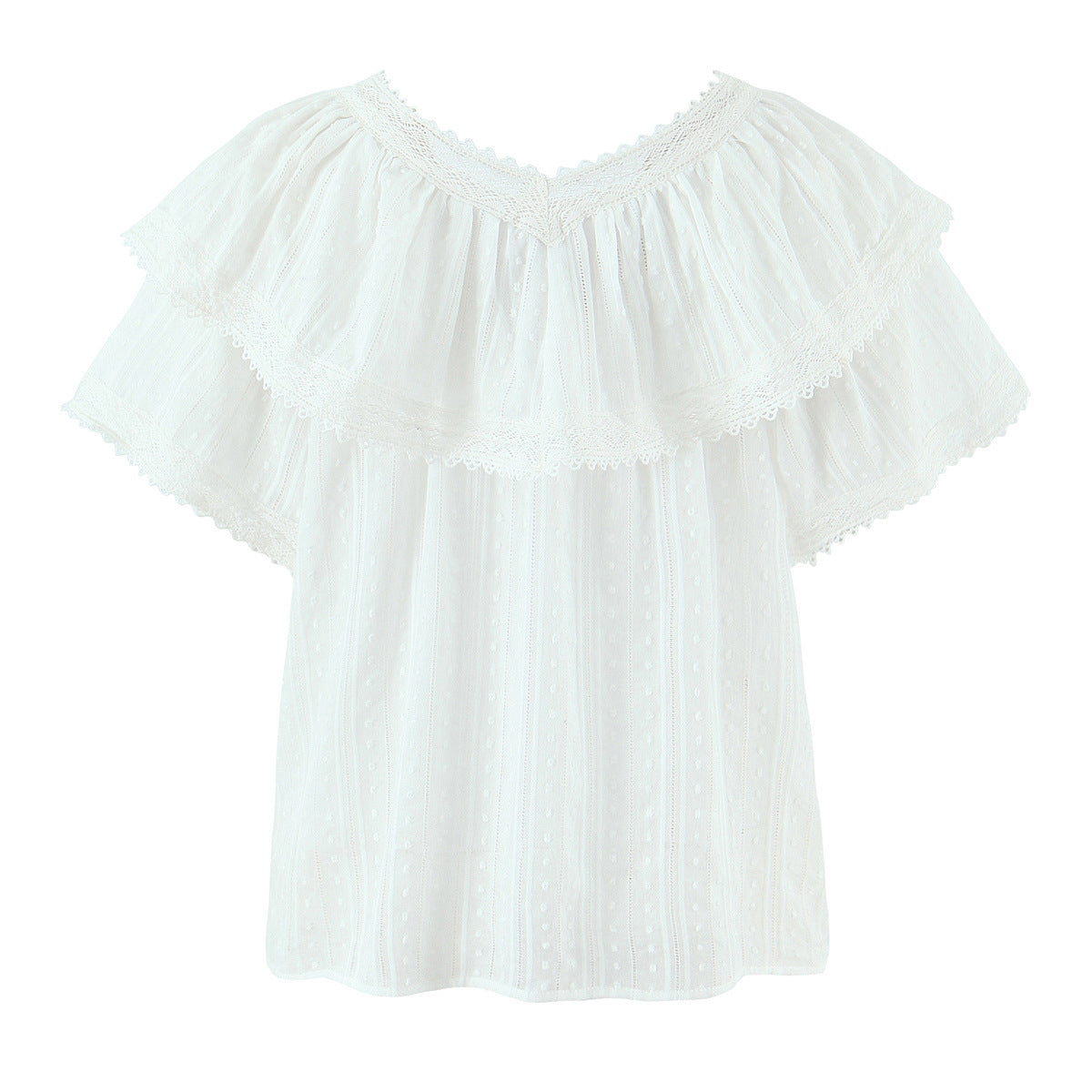 Chic Romantic Lace Loose Top Women | Elegant Everyday Streetwear | same ANTHEM.