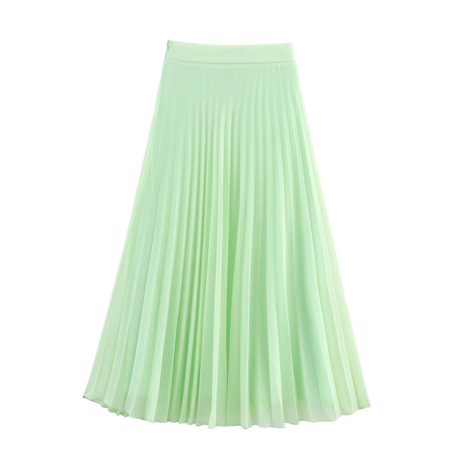 Chiffon Pleated Mid Length Skirt – dreamy soulmate streetwear | same ANTHEM.