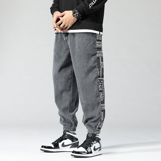 China-Chic Corduroy Pants – Chinese Streetwear for Soulmates | same ANTHEM - Dark gray / M