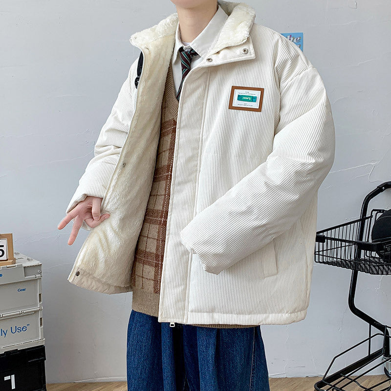 Classic Corduroy Cotton Coat Men | same ANTHEM. Men’s Coats - Khaki / L