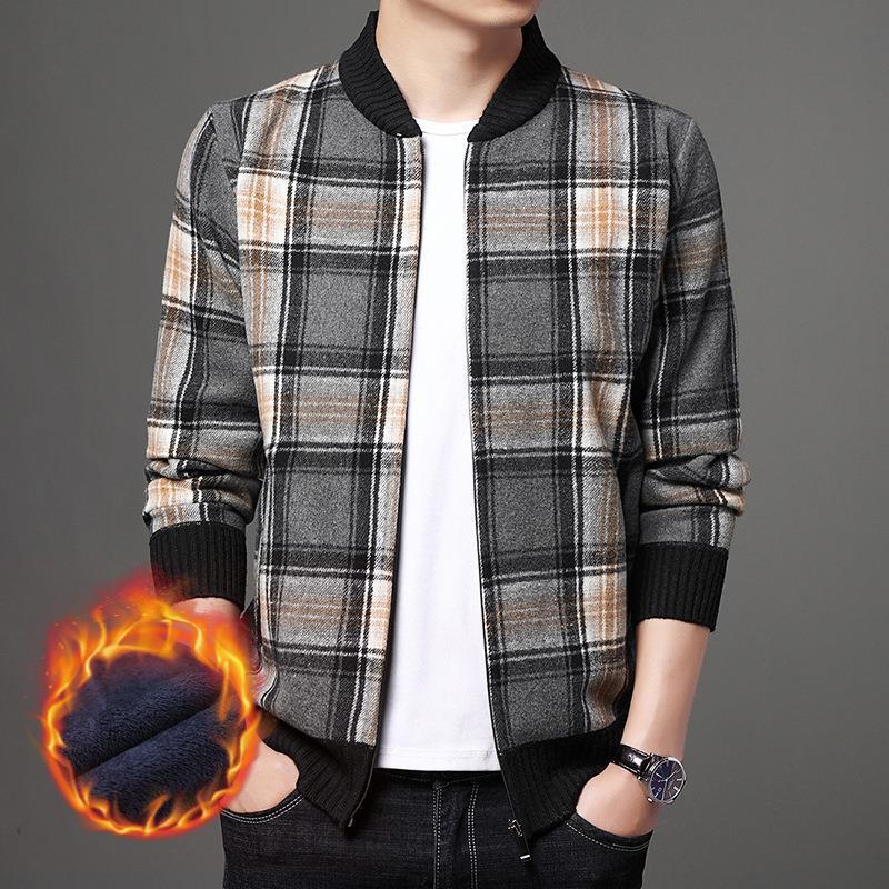 Classic Plaid Fleece Jacket – Made for Soulmates | same ANTHEM - Grey / 2XL