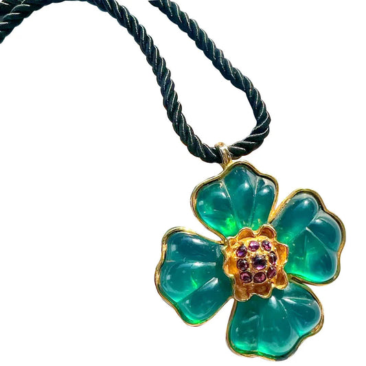 Clover Fancy Vintage Neckchain – Soulmate Streetwear Jewelry | same ANTHEM. - green