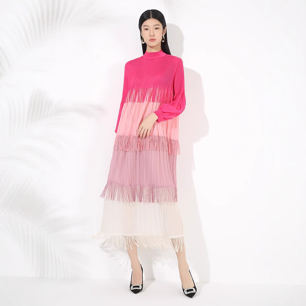 Color Blocked Tassel Maxi Dress – Soulmate Streetwear | same ANTHEM.