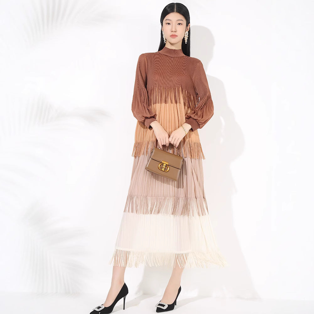 Color Blocked Tassel Maxi Dress – Soulmate Streetwear | same ANTHEM.