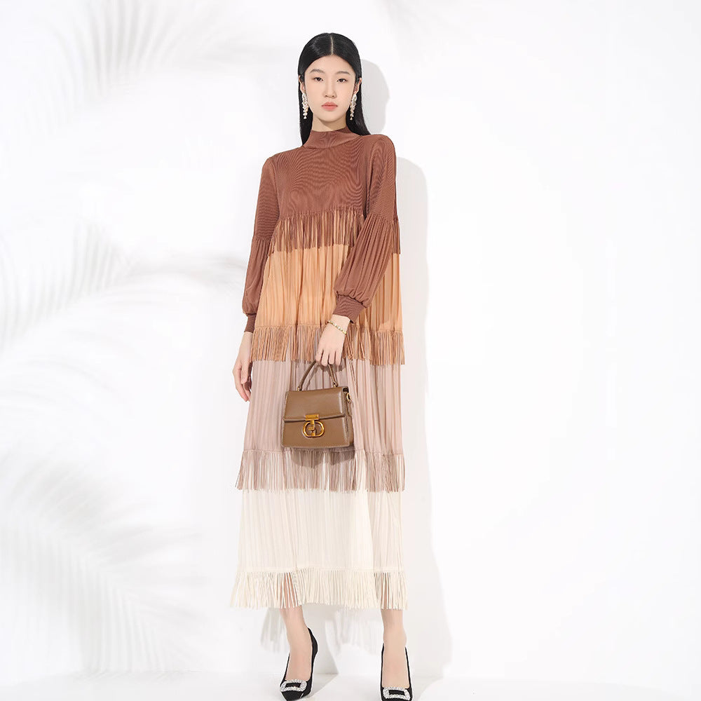 Color Blocked Tassel Maxi Dress – Soulmate Streetwear | same ANTHEM.