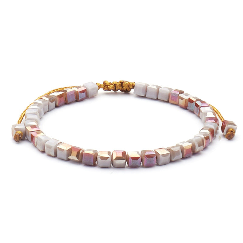 Colorful Boho Crystal Friendship Bracelet – same ANTHEM Soulmate Style - Random 2pcs