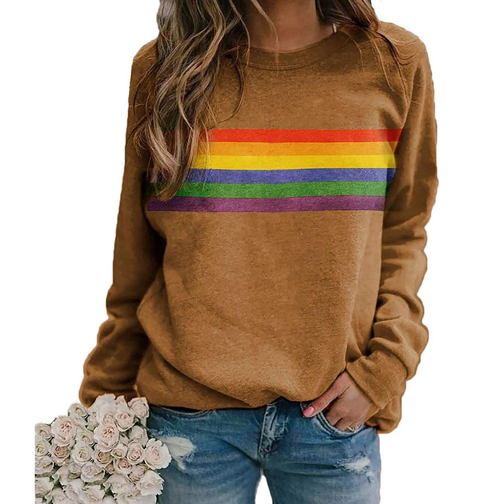 Colorful Striped Pullover Sweatshirt | Loose Casual Soulmate Style | same ANTHEM