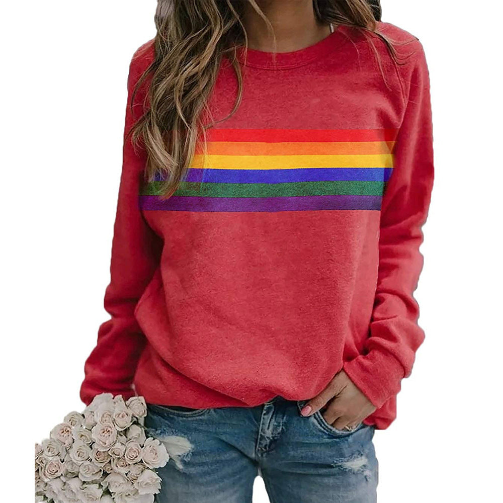 Colorful Striped Pullover Sweatshirt | Loose Casual Soulmate Style | same ANTHEM